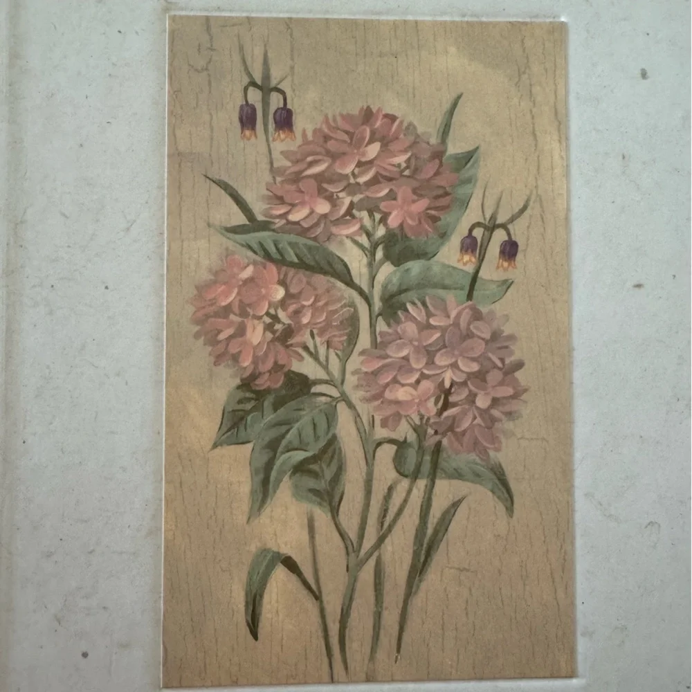 Hallmark cream floral 4” x6” photo picture album